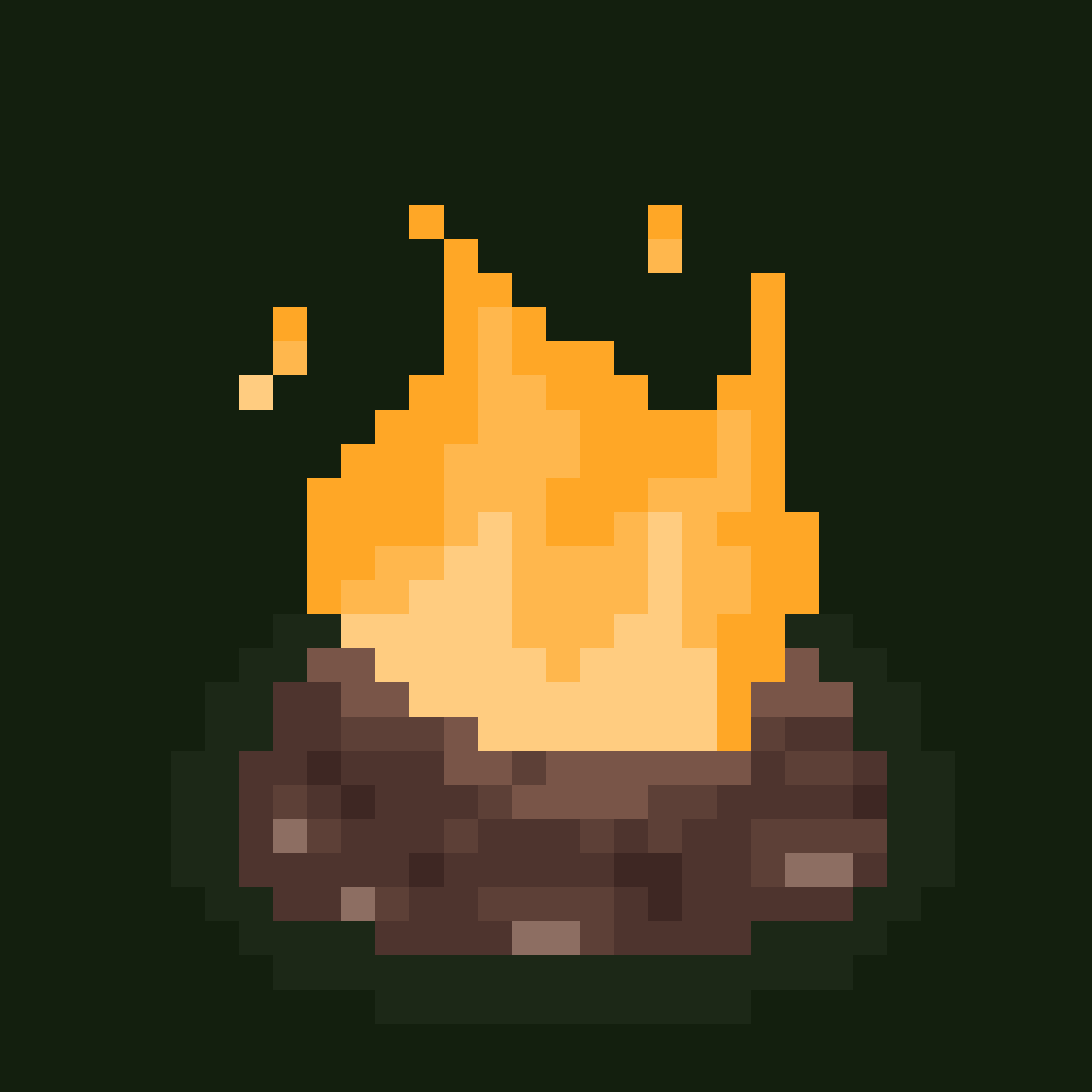 Pixilart Camp Fire by DinoDev
