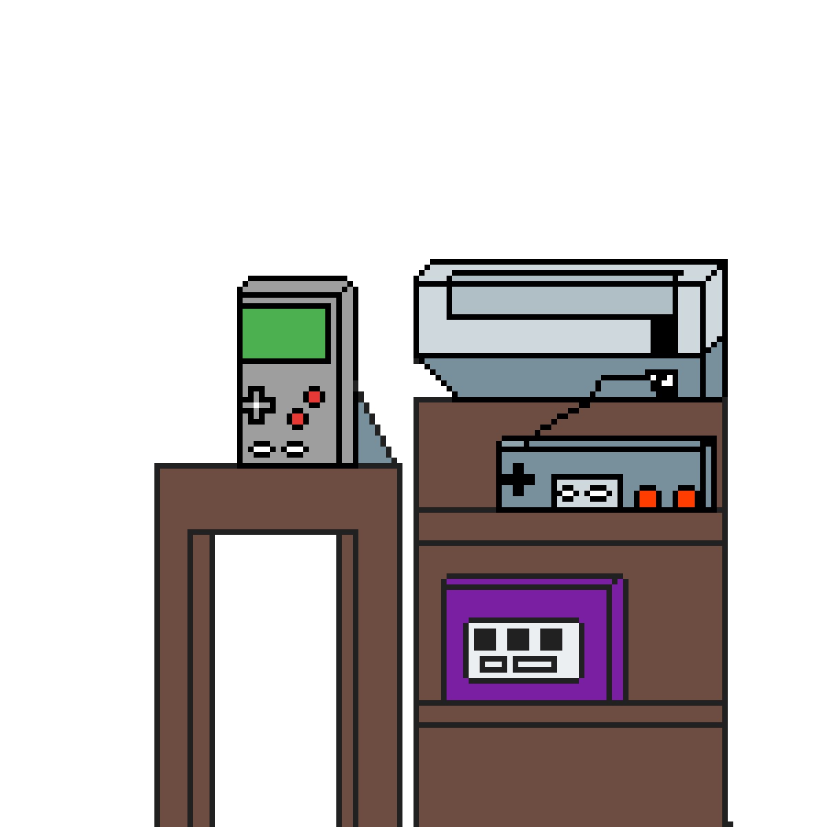 nintendo gamecube,gameboy and nes by isaacdragons666