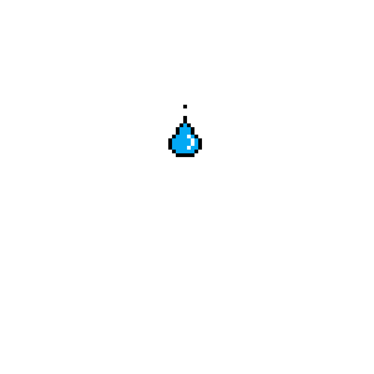 Pixilart Raindrop by renaichu