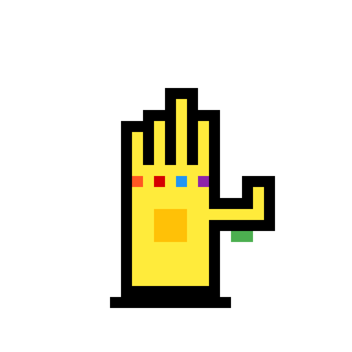 Pixilart - Infinity gauntlet by srpelo