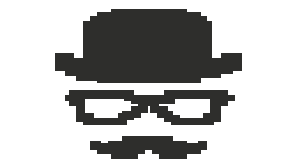 Pixilart Sunglasses Mustache Hat by Gryffin