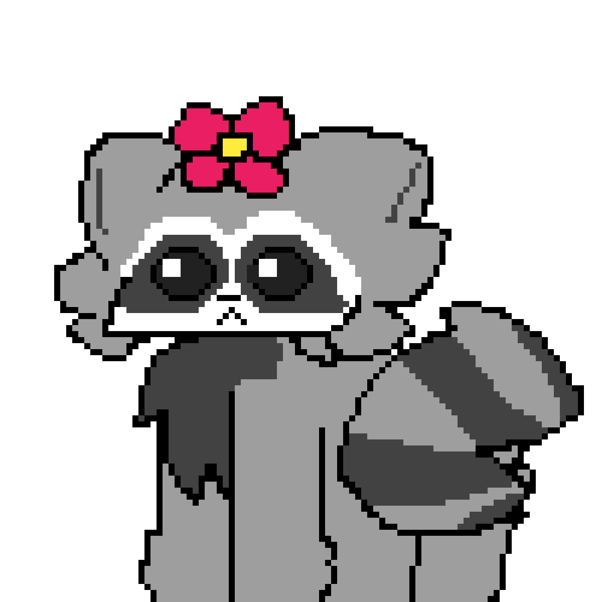 Pixilart Racoon GIF by Rand0mlyRand0mz