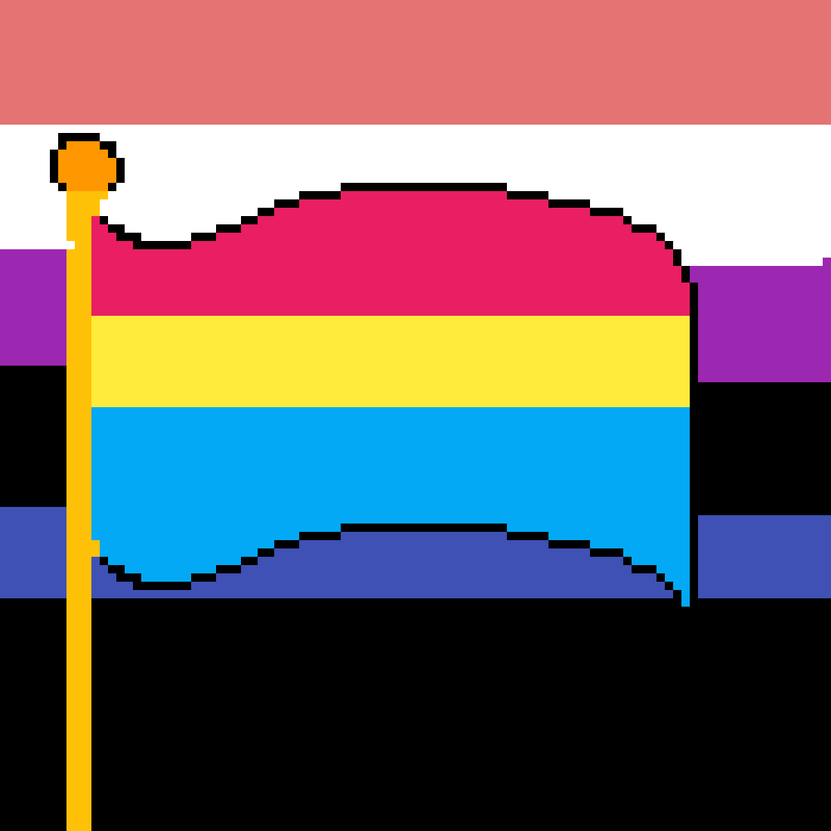 Pansexual Genderfluid Wallpaper - Subtle Pansexual Wallpaper I Made