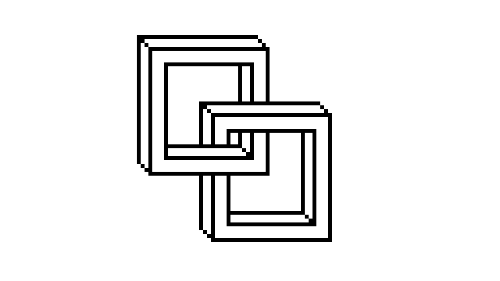 Pixilart interlocking squares by Anonymous