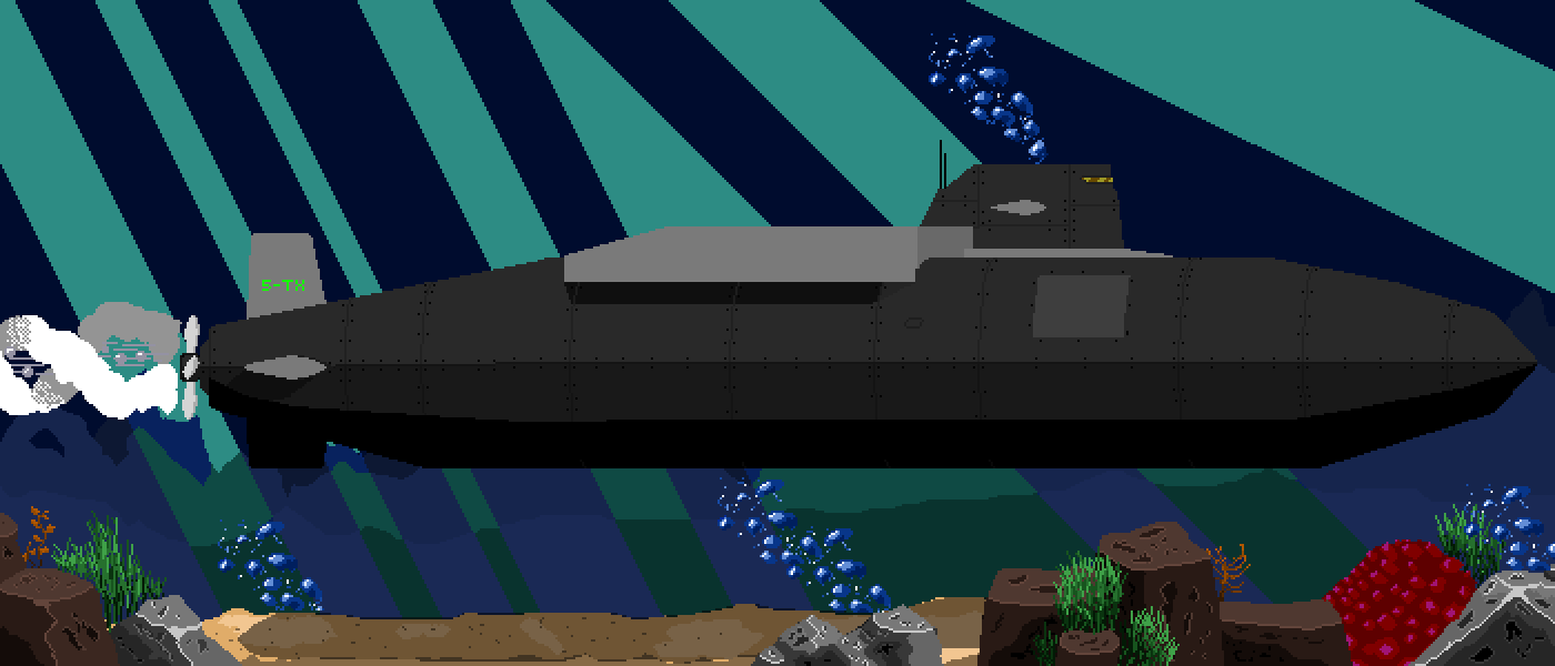 Pixilart Nuclear Submarine by TheRealDark
