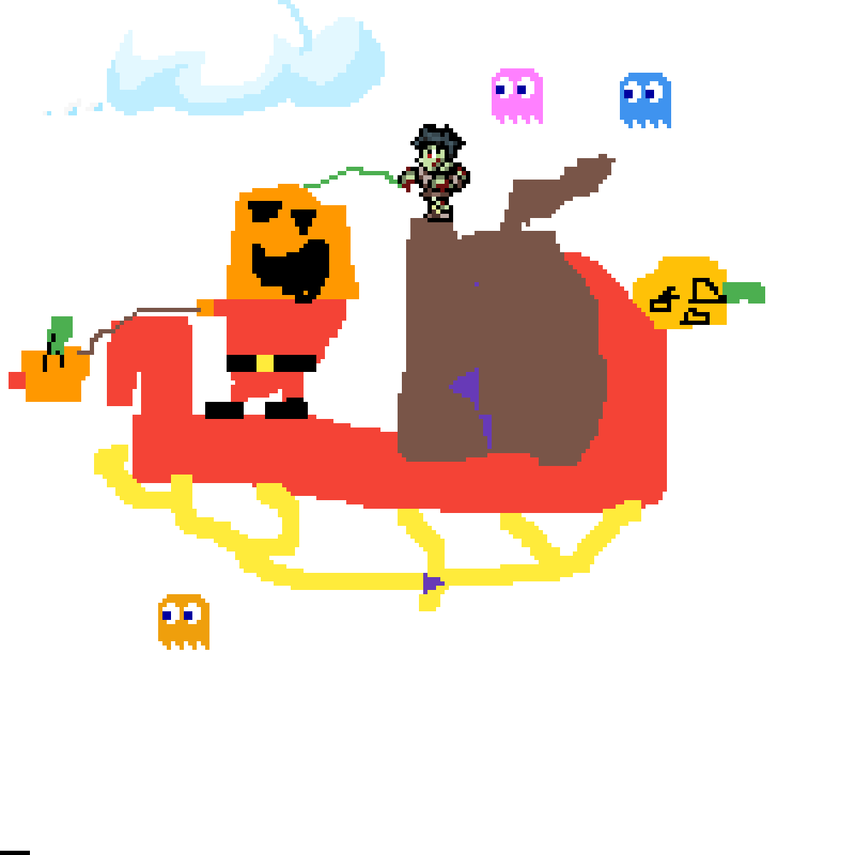 Christmas Halloween collab by ecksqaud