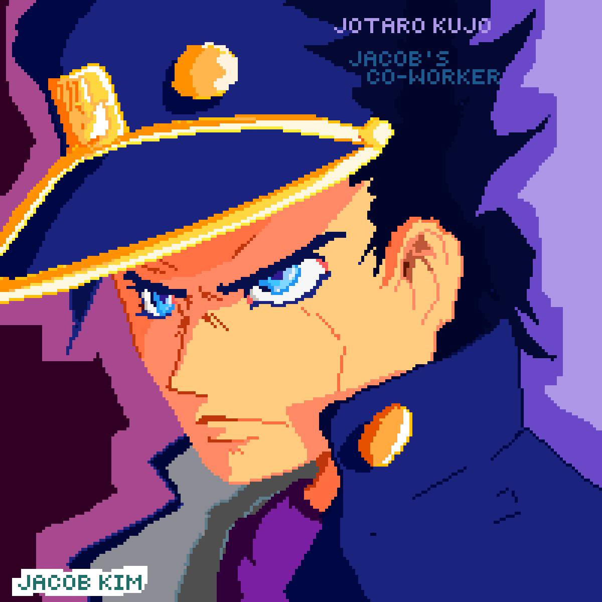 Pixilart - Jotaro HFTF Art project by Jacos-Coworker