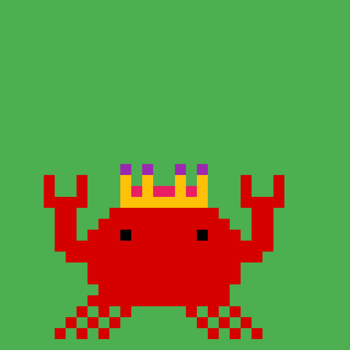 Pixilart King Crab by Penguinman160