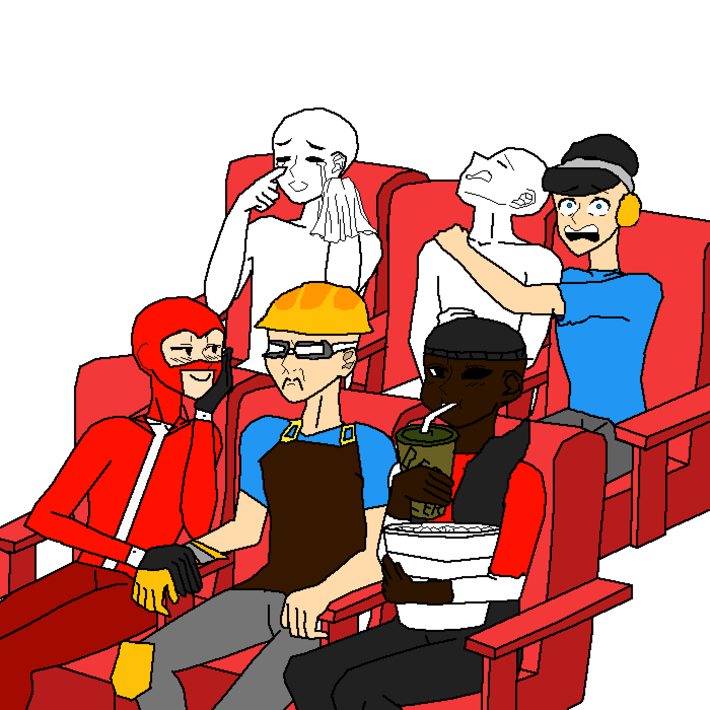 Pixilart - TF2 Characters by TheAverageMemer