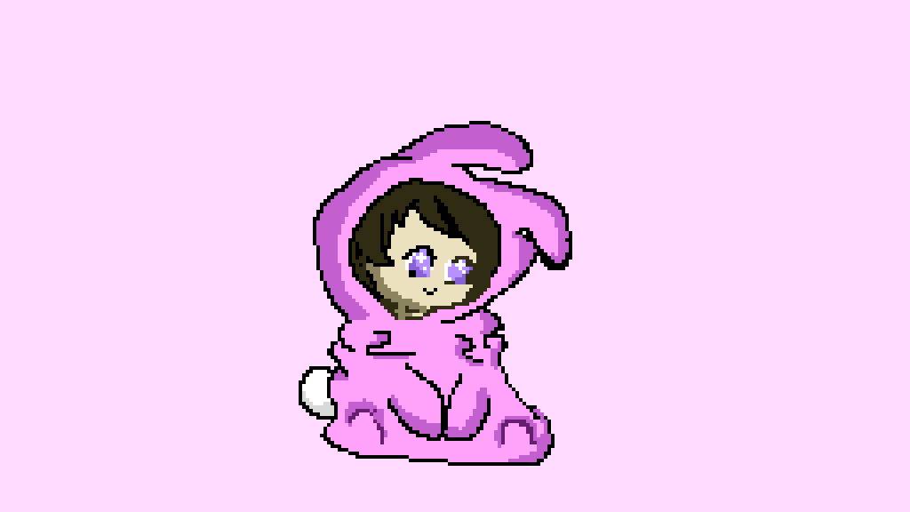 pixilart kawaii bunny girl by roniaart