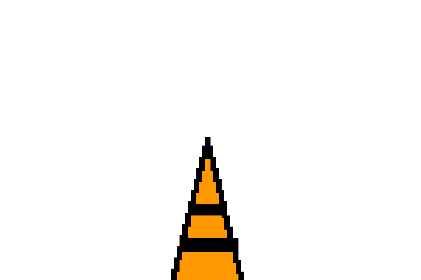 Pixilart Traffic Cone by Darkkun