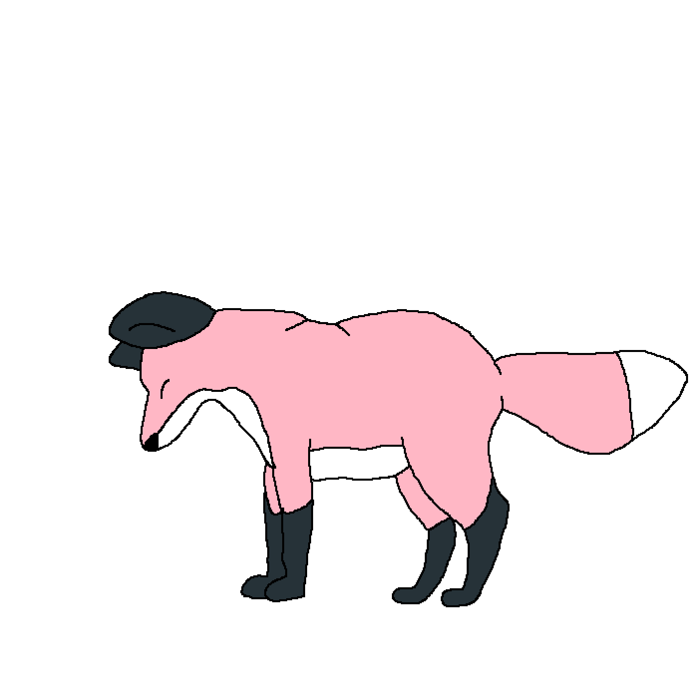 Pixilart - Fox Jumping GIF COLORED by JustAshley
