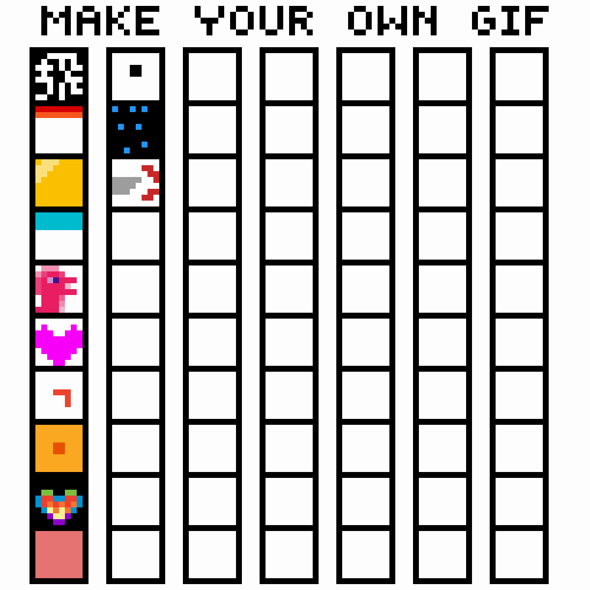 Editing Make Your Own Gif Free online pixel art drawing tool Pixilart