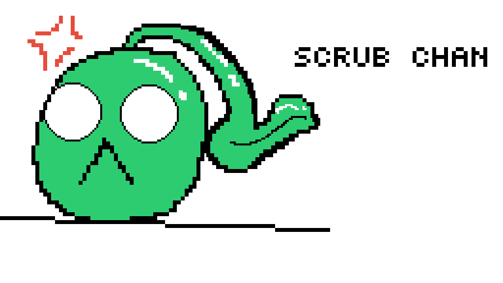 Pixilart Scrub chan by MoxytheGamer
