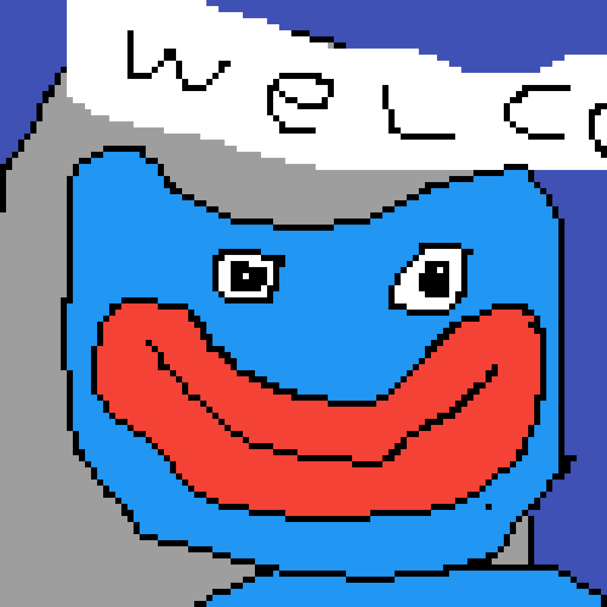 Pixilart huggy wuggy by higuyshowareyou