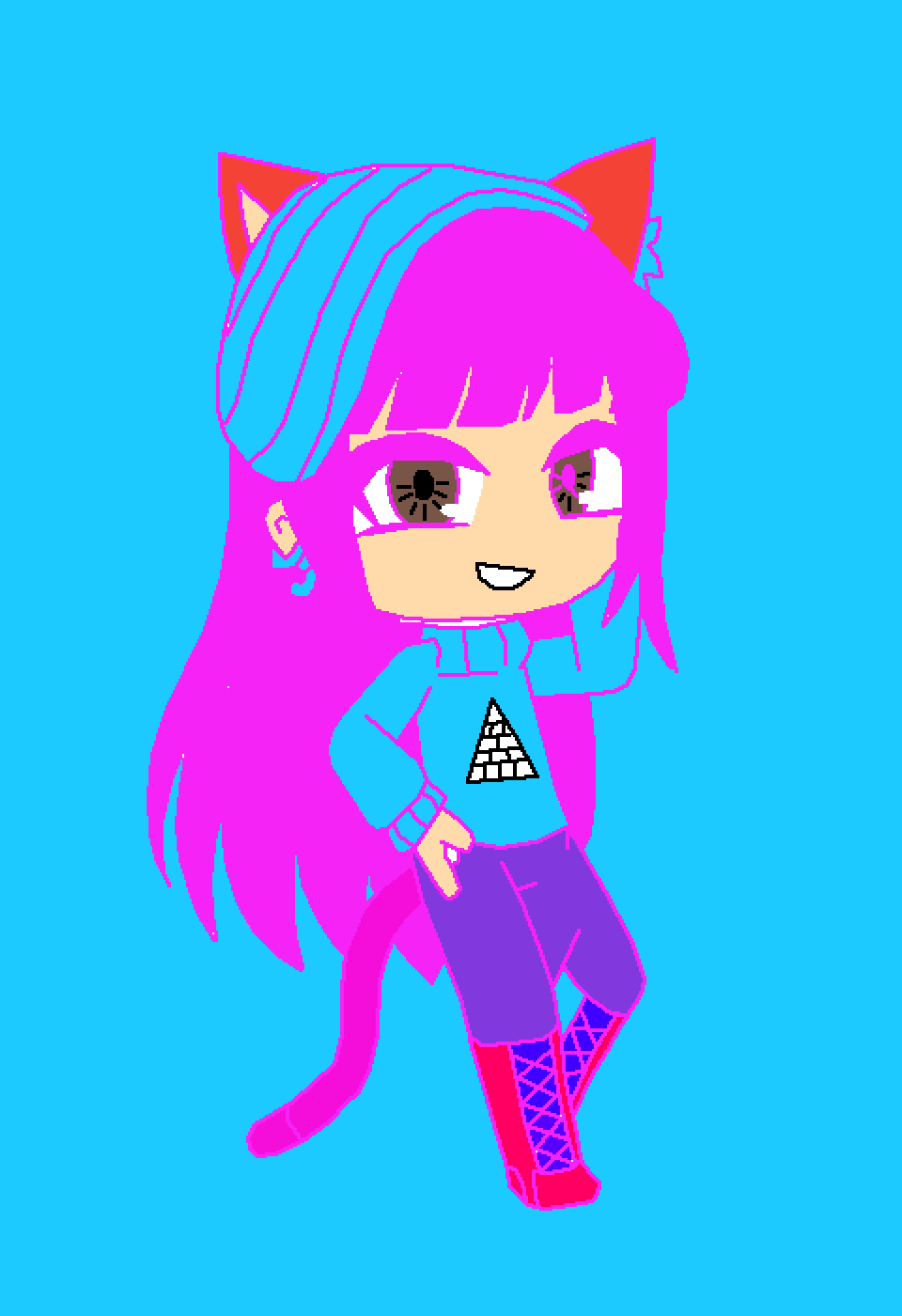 Pixilart Tomboy Gacha Club Base By Kmire0505