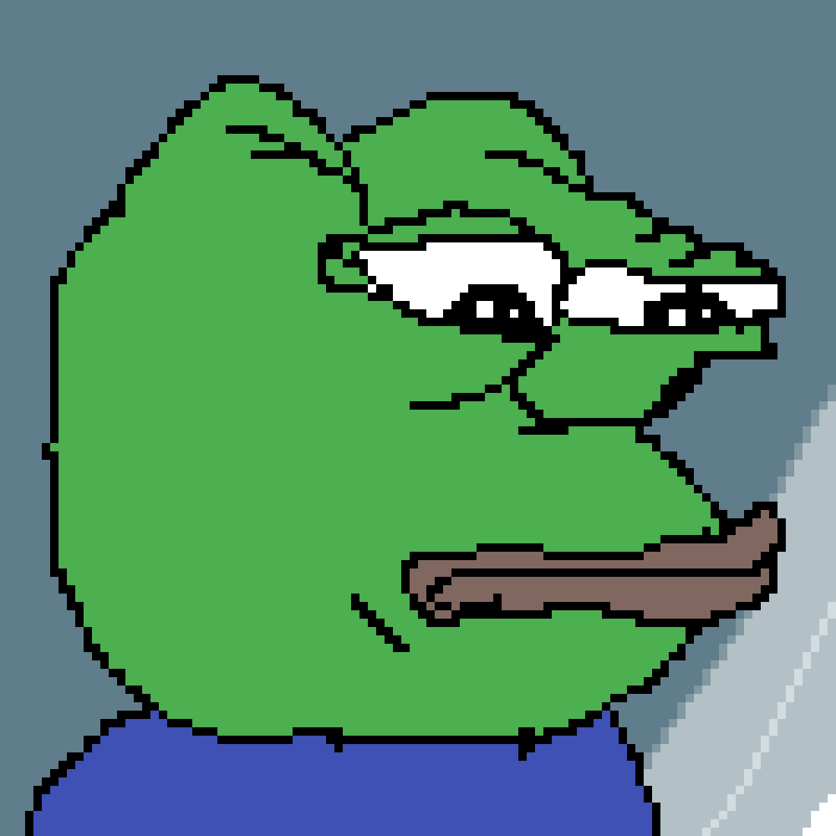 Pixilart - Sad pepe the frog by Dormay-Thanos