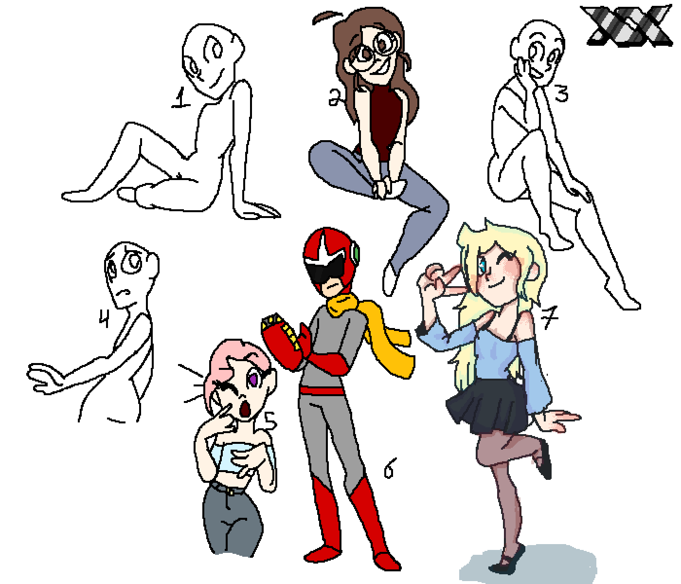 Pixilart - Pose Collab by S-M-M