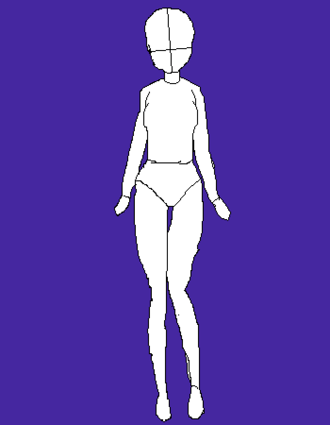 Pixilart base for girl by ambertheelf