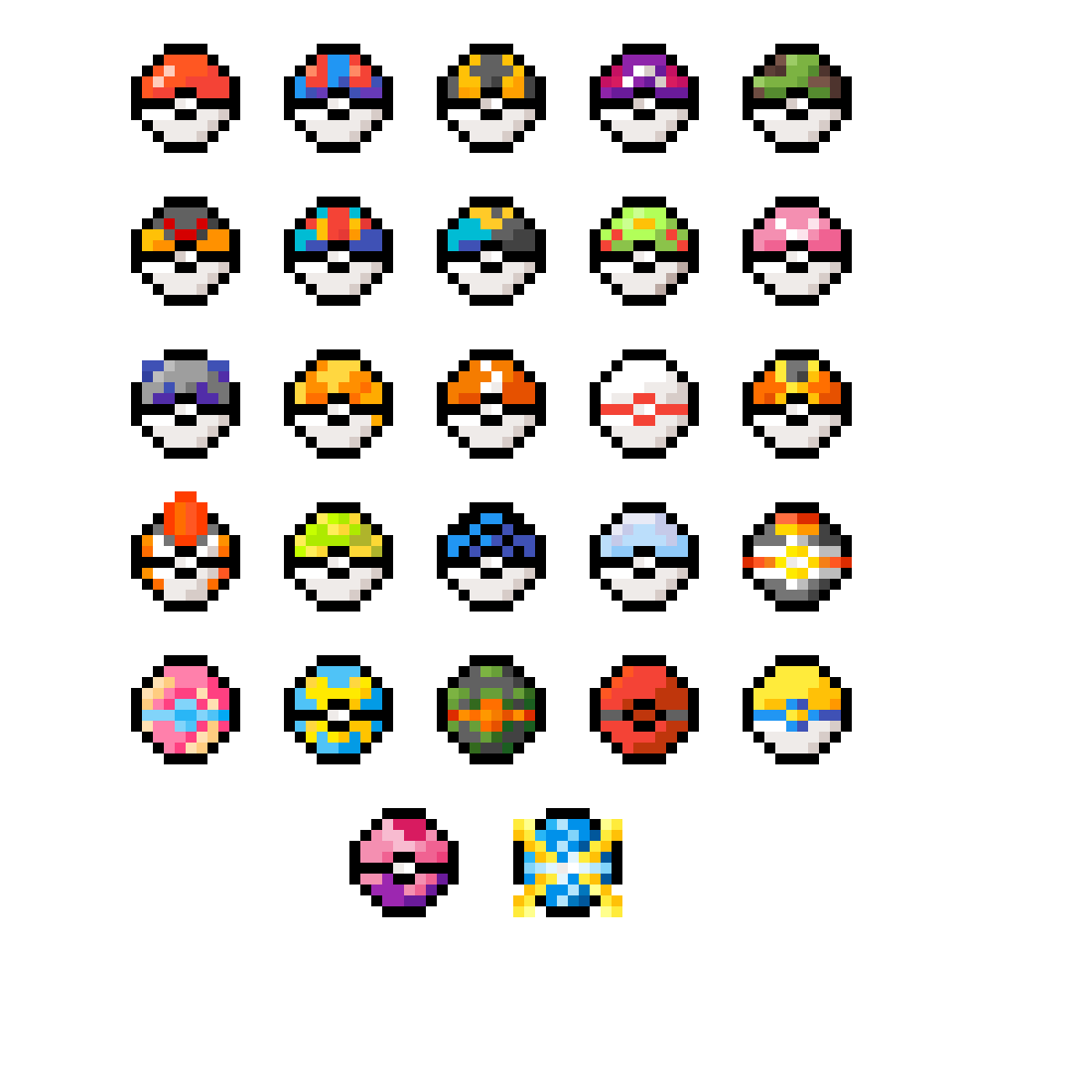 pokemon sprites by wowzers101 - Pixilart