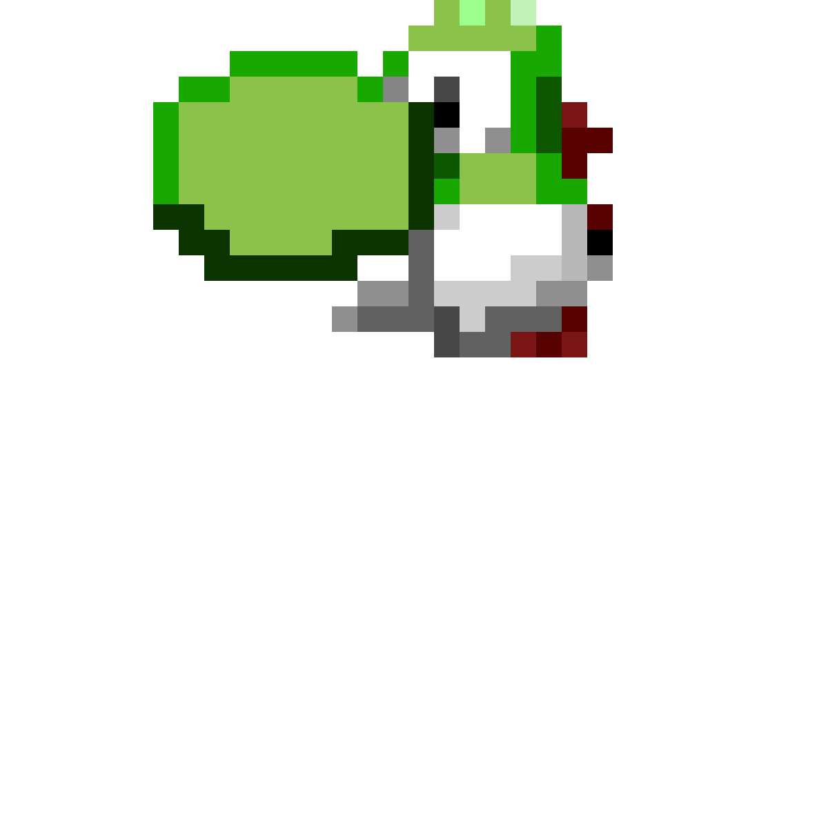 Pixilart - Yoshi head by aronlad2003