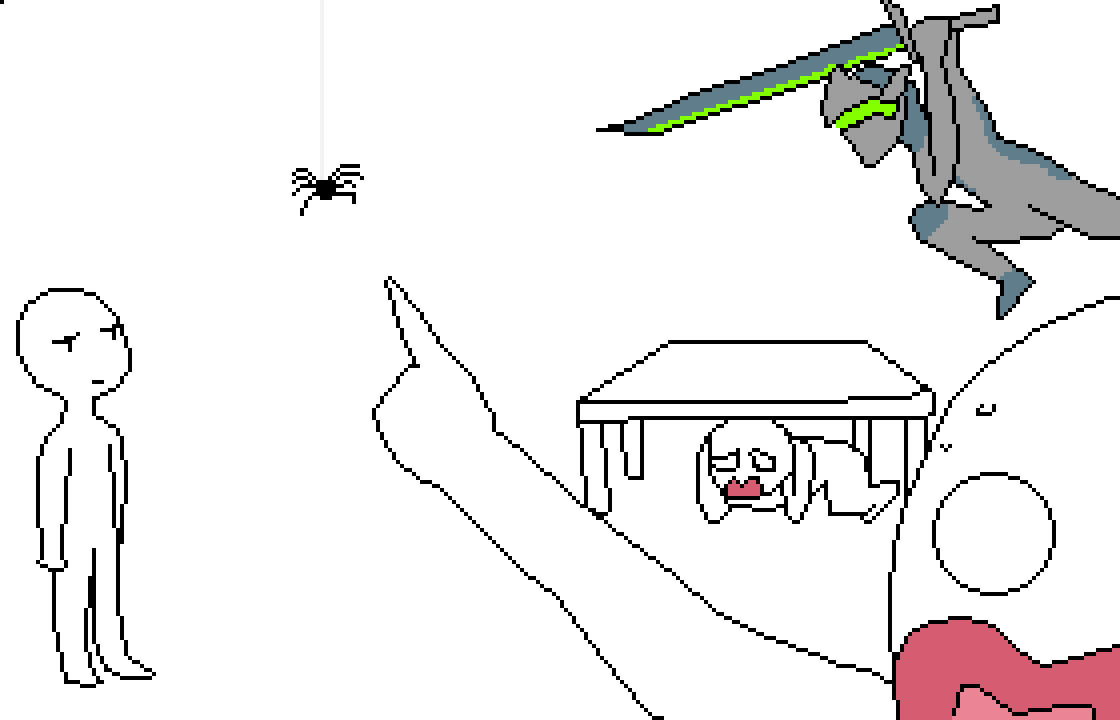 Pixilart Behold the incredibly lazilydrawn Genji by SMM