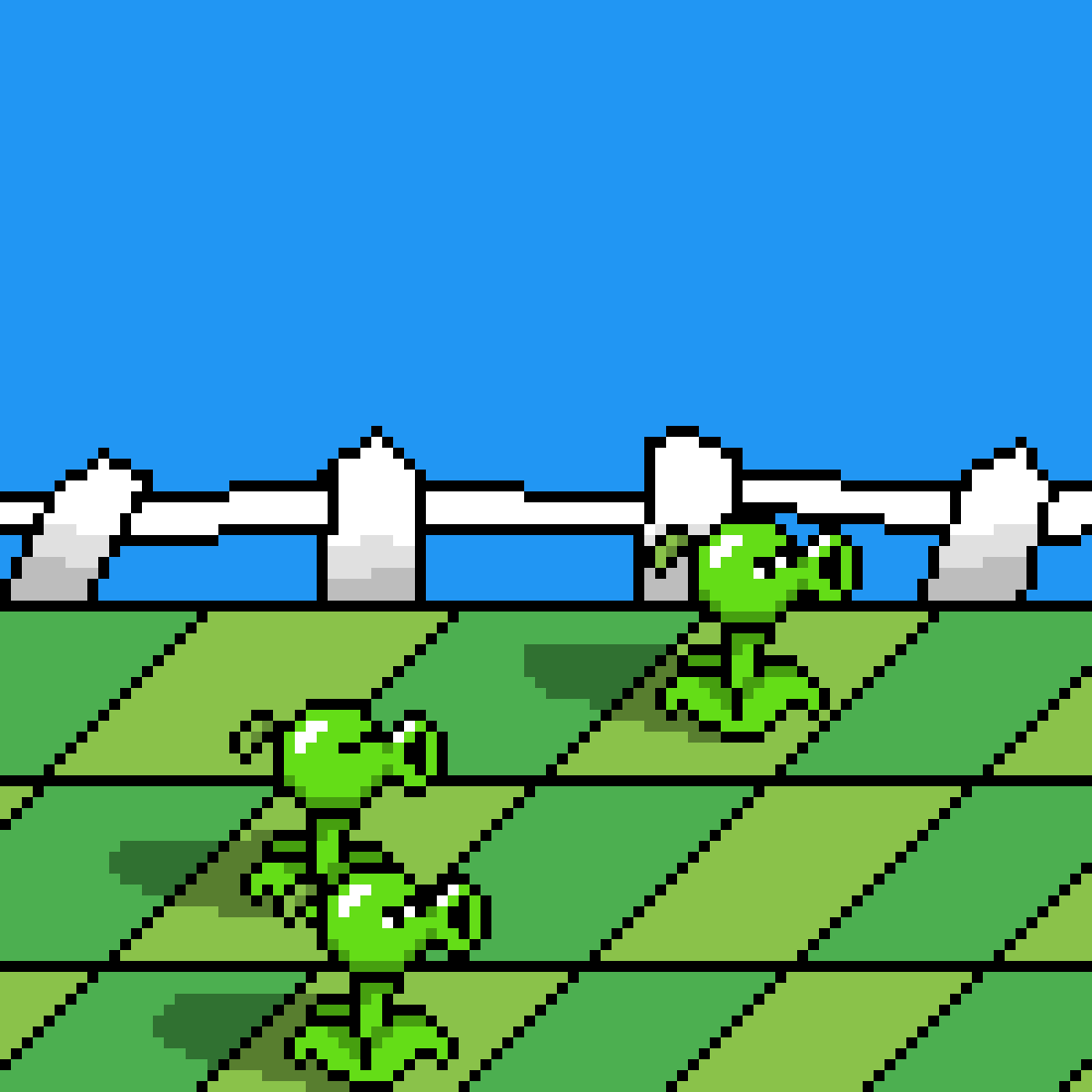 Pixilart peashooter lawn by nicmaster