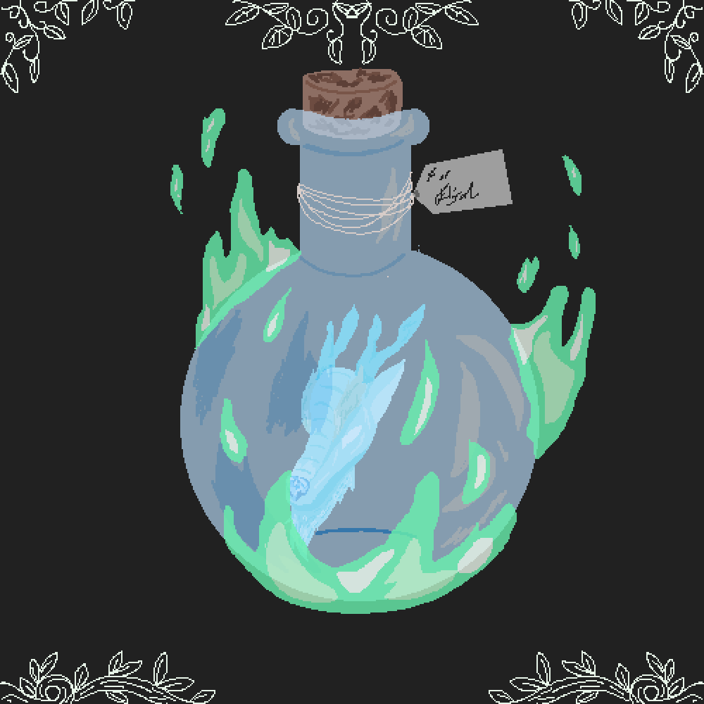 Green Ooze Dragon Head Bottle by XxMoonartistxX