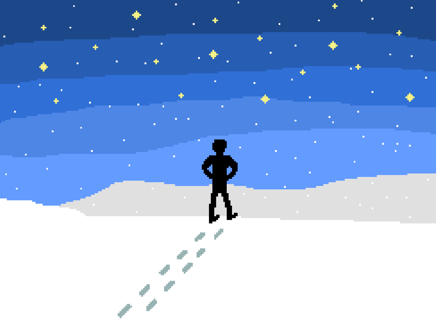 Pixilart Snowy Walk by MoonlightingDev