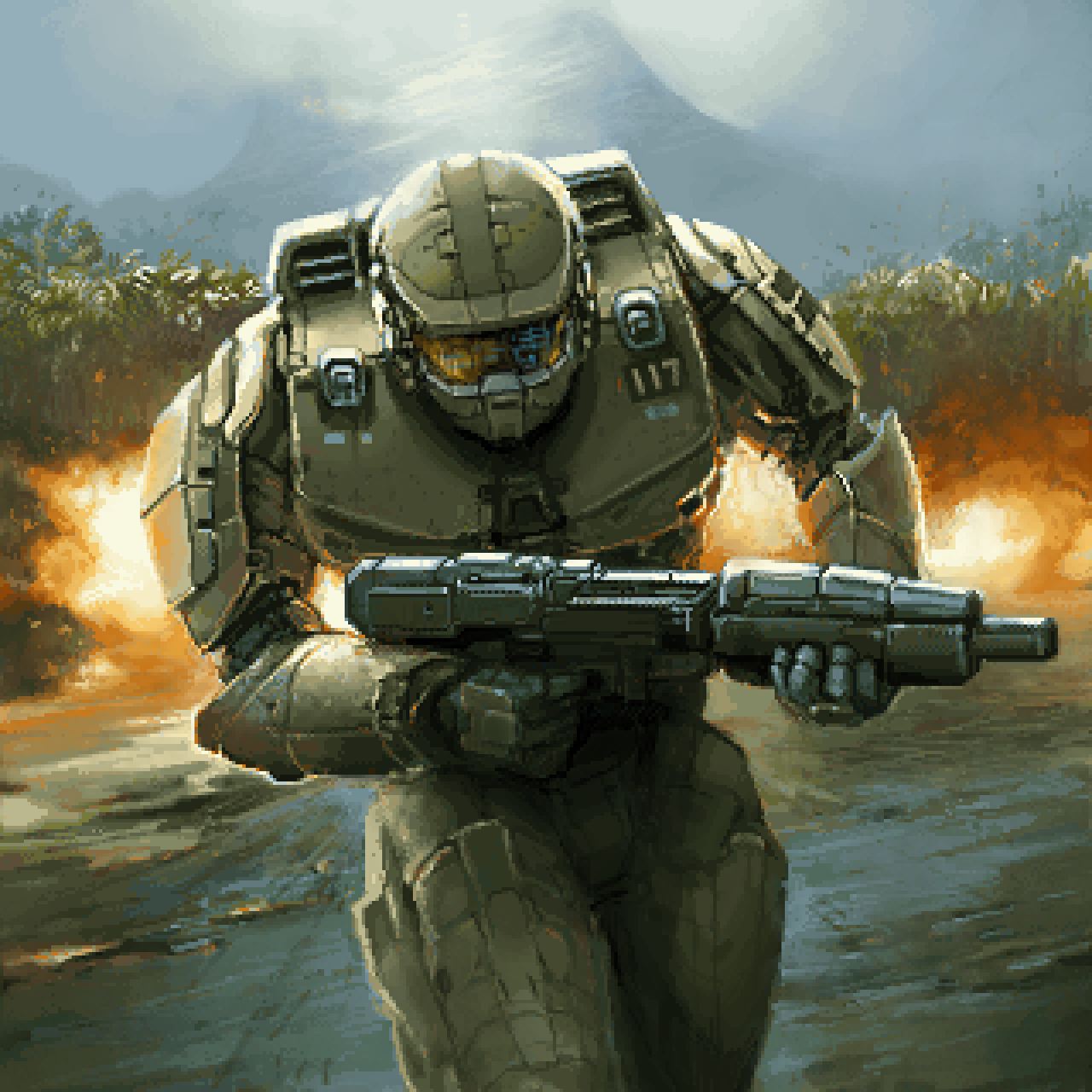 Pixilart - HALO Spartan by Gravis