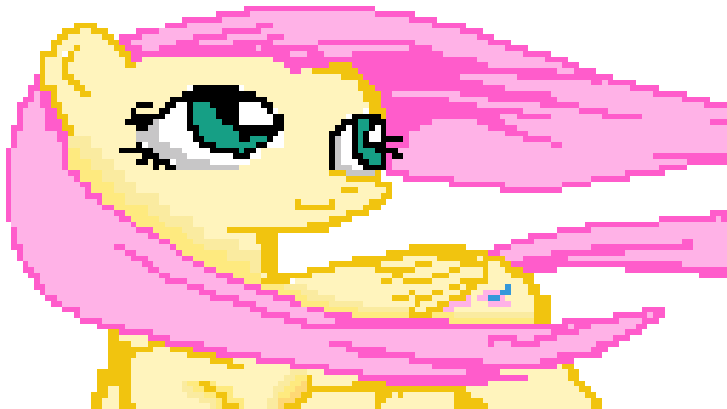 pixilart mlp fluttershy by polarious