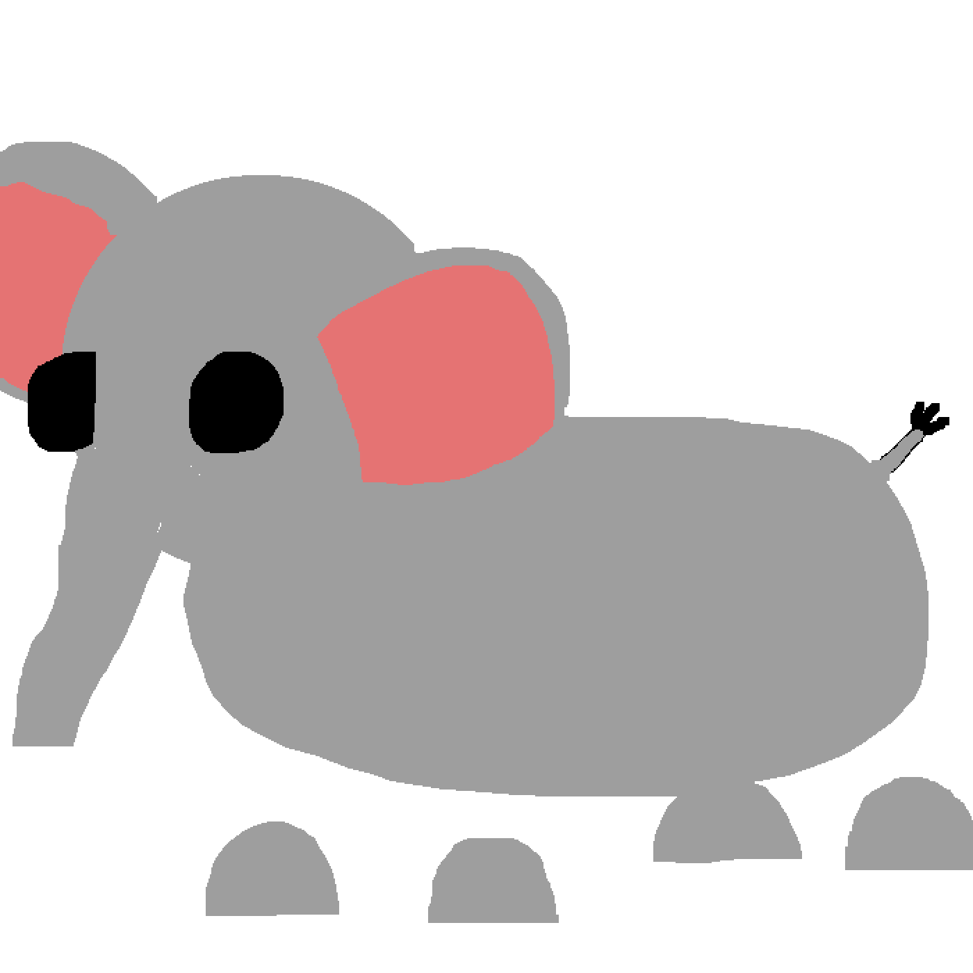 Pixilart elephant adopt me by gachamoon