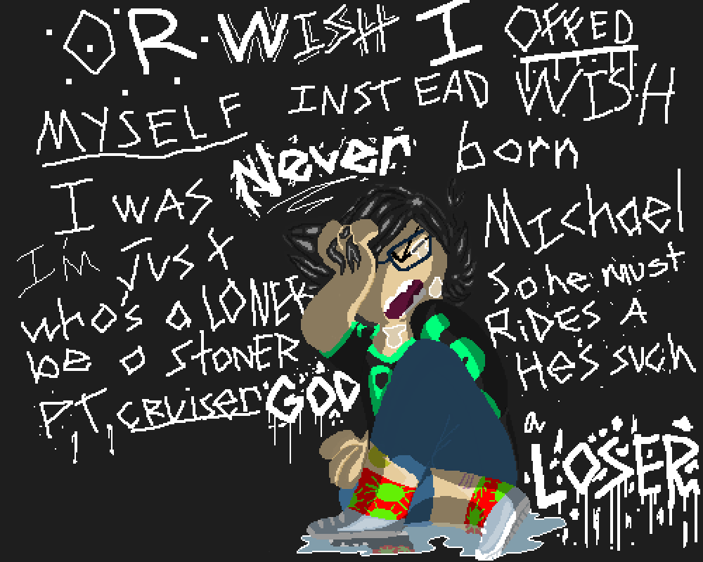 Pixilart Michael In The Bathroom by PlaneFailure