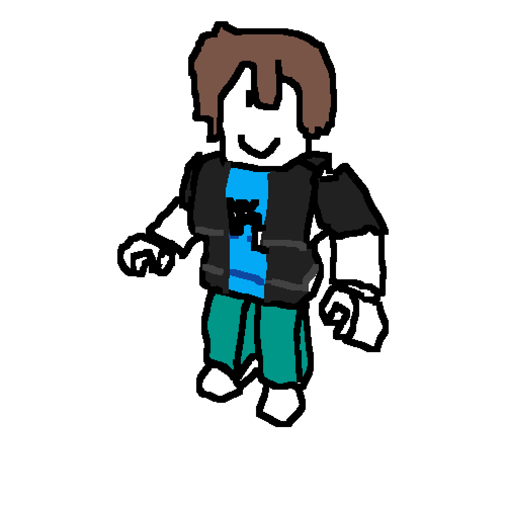 Pixilart - Roblox Dude by SansGuyGaming