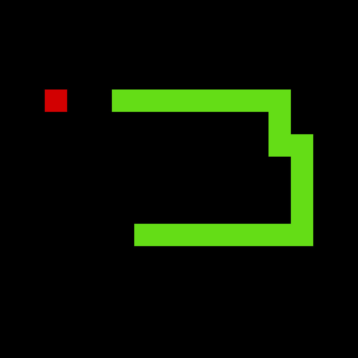 Classic snake game design with blocks and grids
