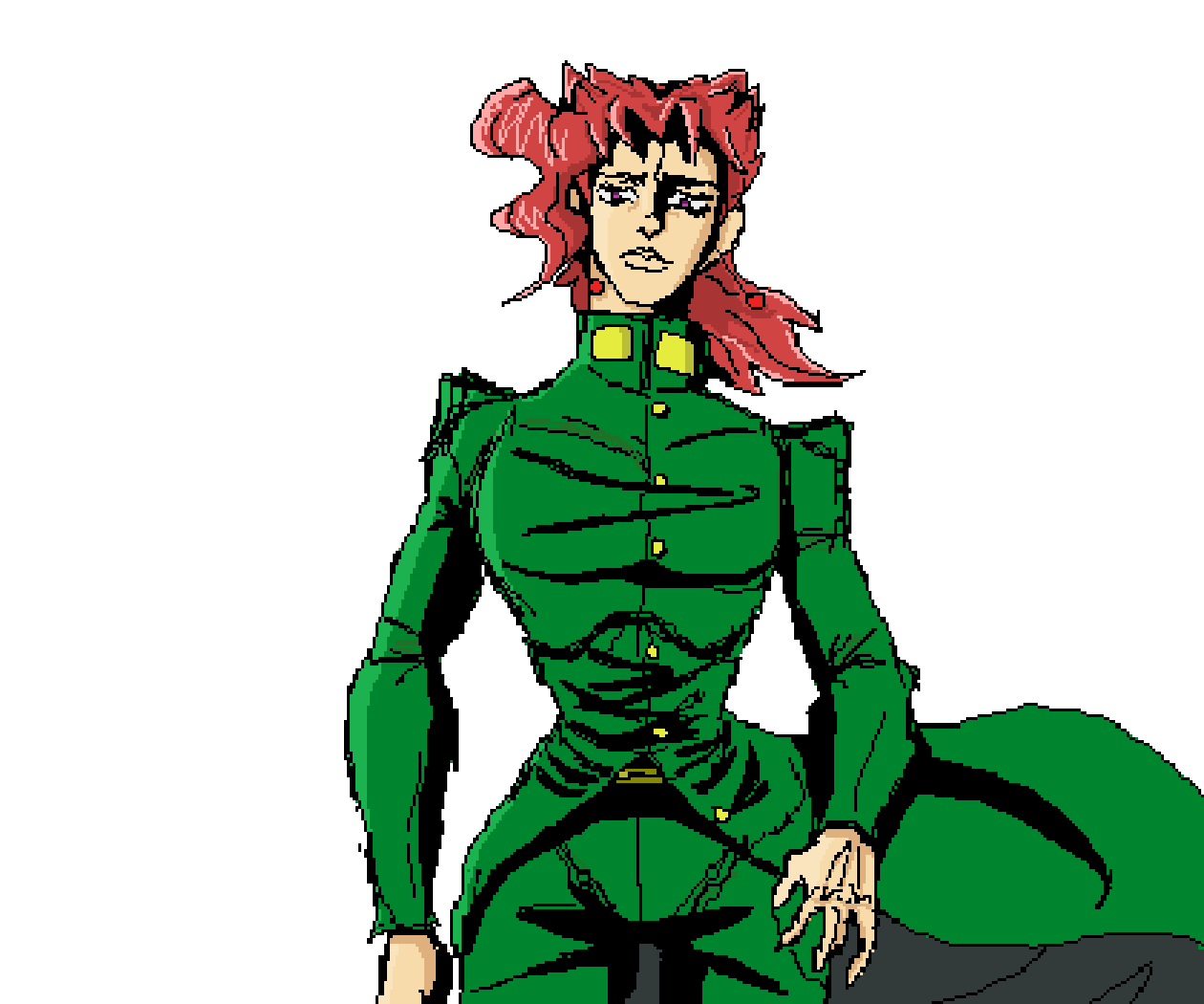 Pixilart Kakyoin Noriaki Wins by CherryKakyoin