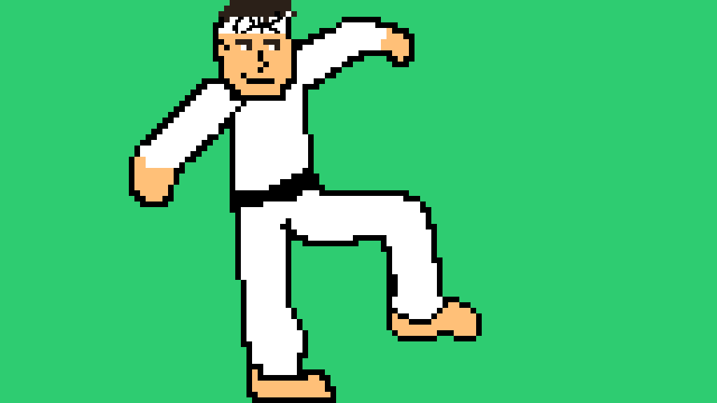 Pixilart Crane Kick by TheNewt