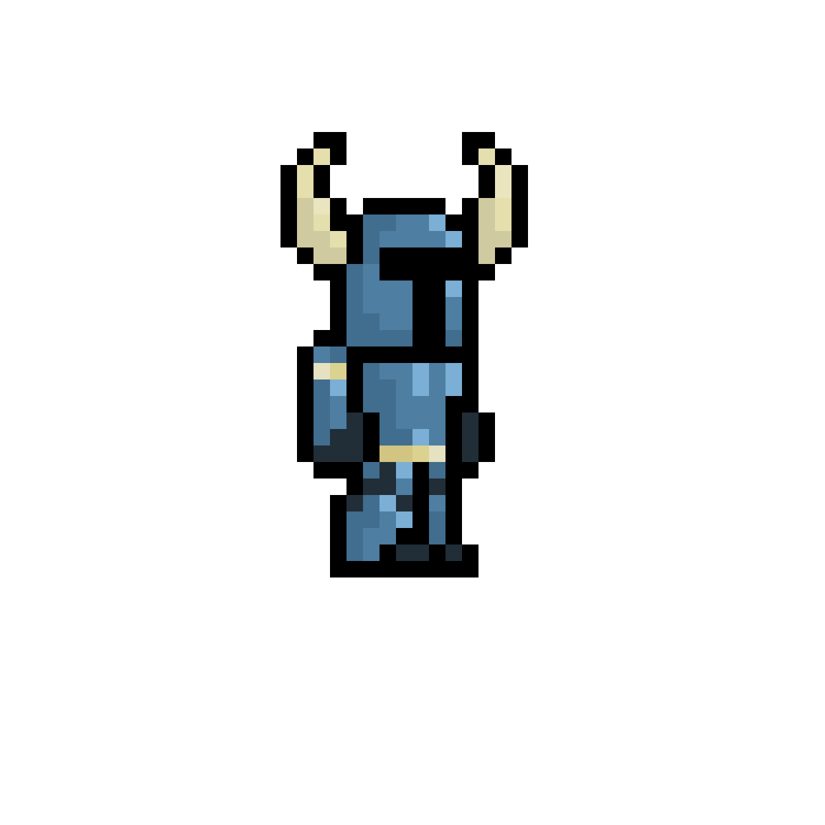 Pixilart shovel knight in terraria by Cheesrandomart