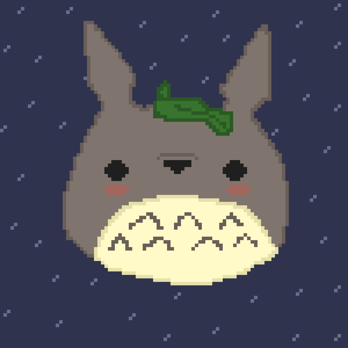 Pixilart Totoro By Aesthetic Ish
