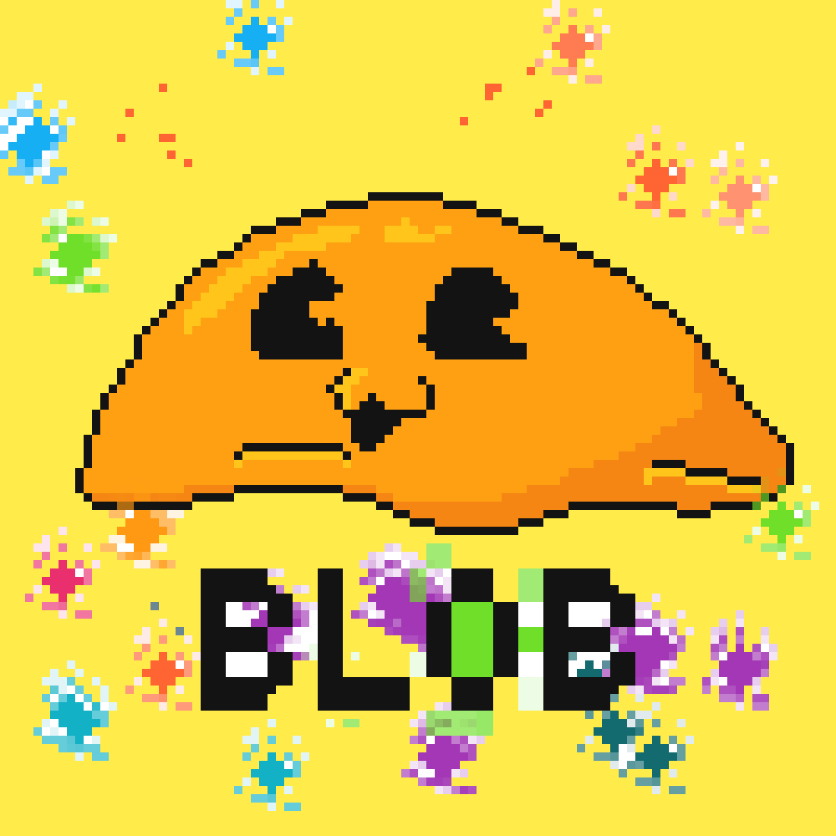 Pixilart Orange blob by Fuckyou