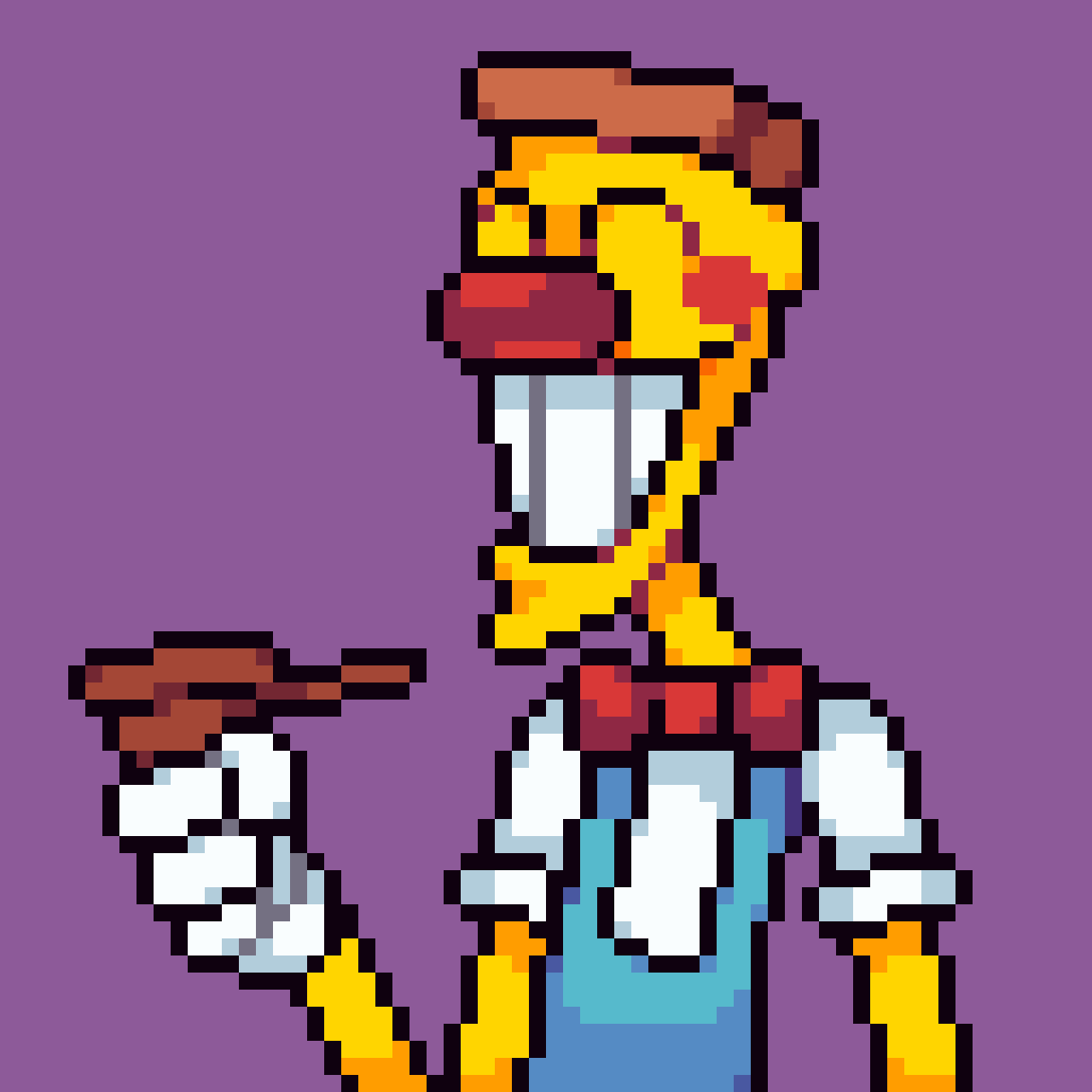 Pixilart pizza head! by Lavakitty26