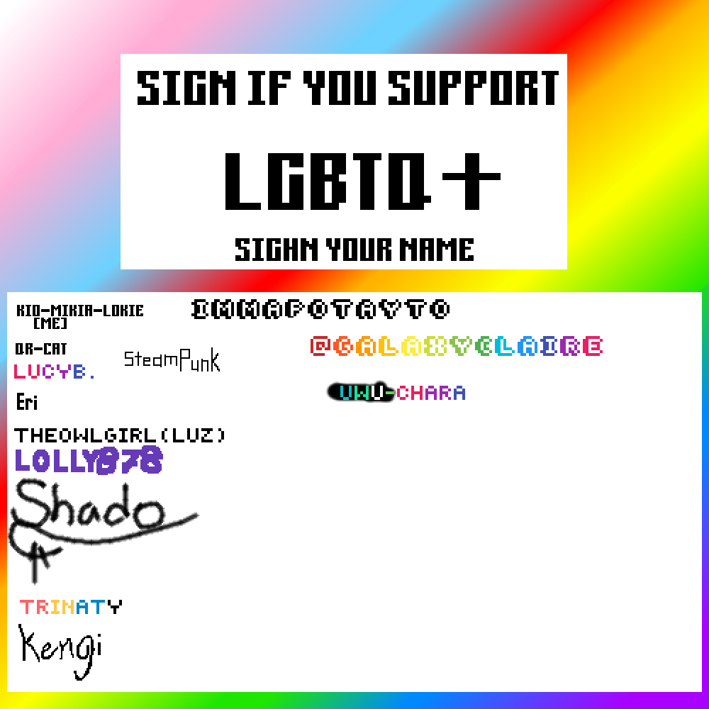 Pixilart Support LGBTQ By GalaxyClaire