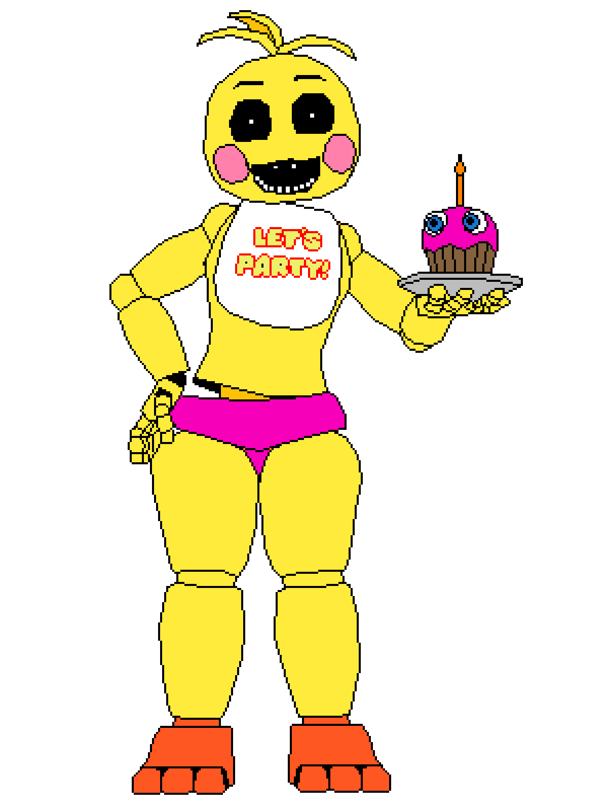 Pixilart - toy chica by Sussy-sans