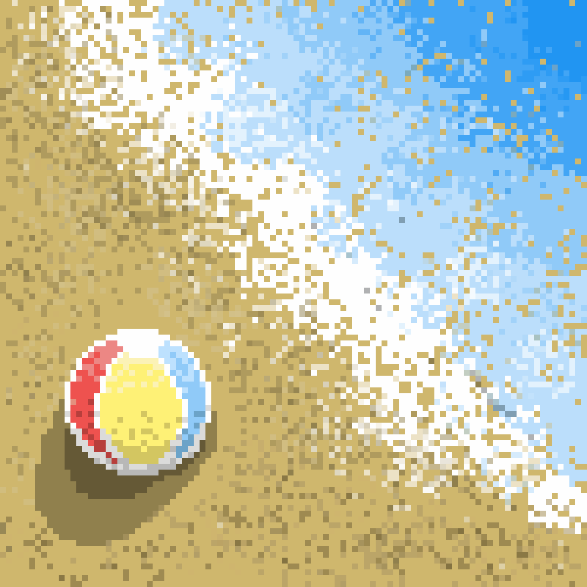 Pixilart Beach ball by Montypython