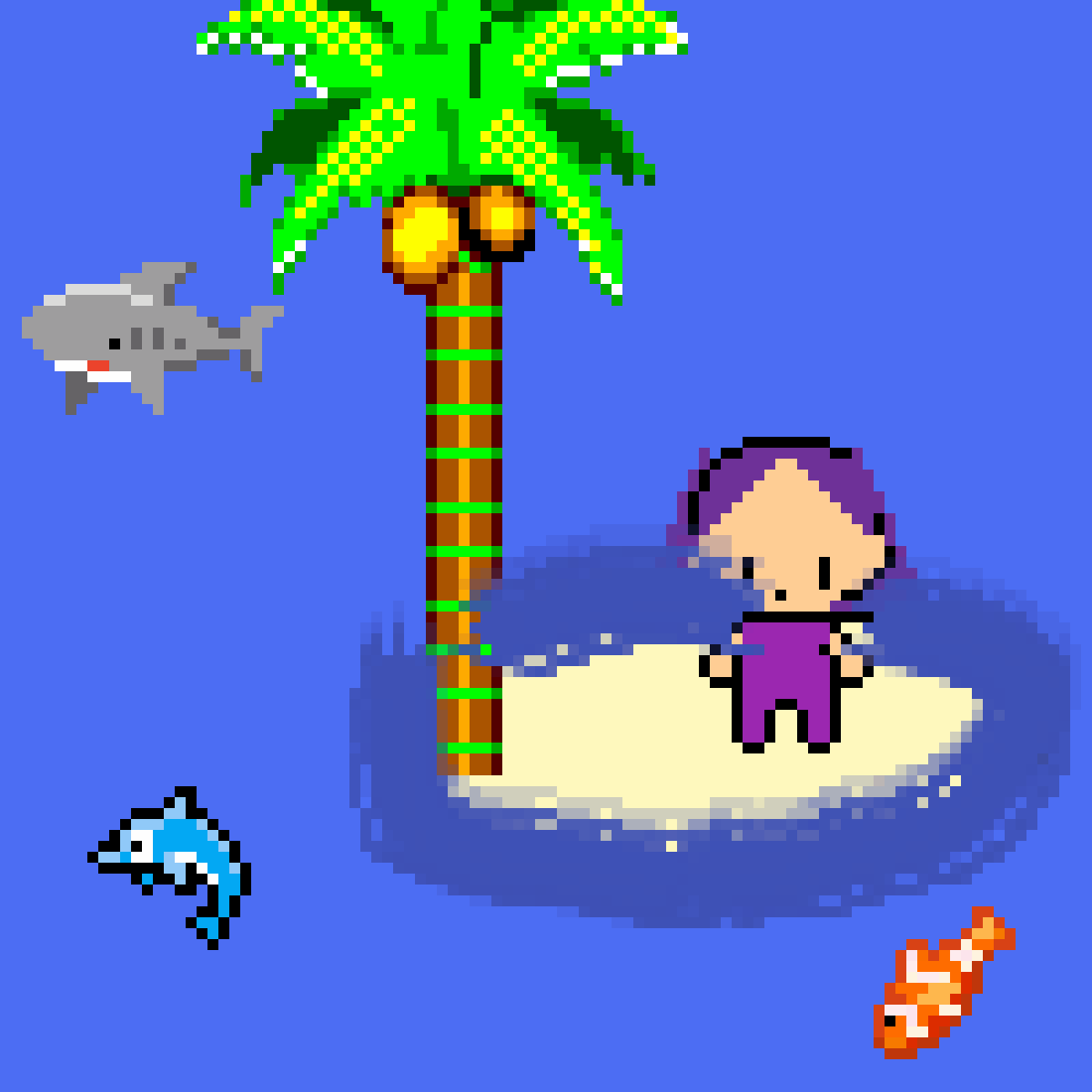 Pixilart Desert Island by CharTox