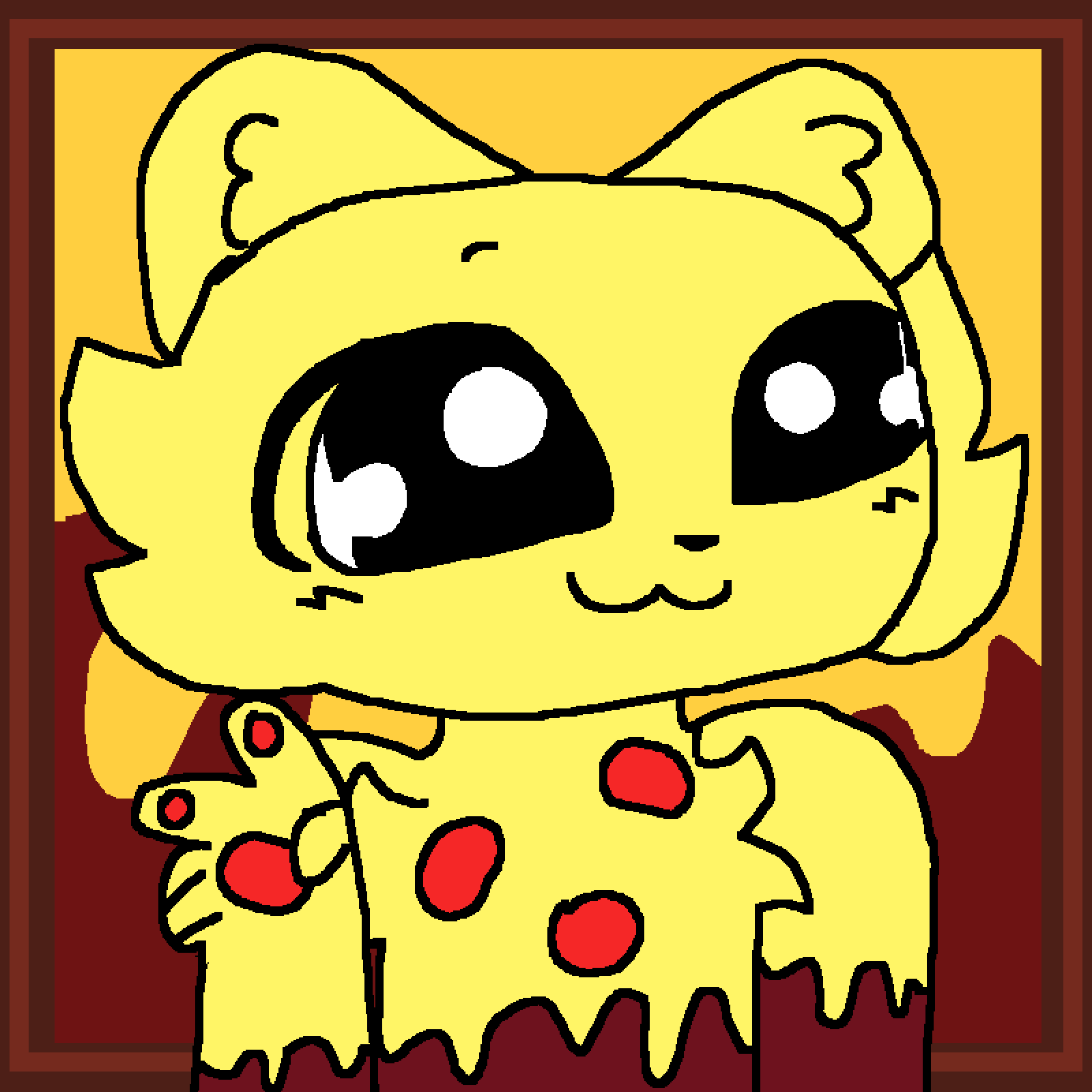 Pixilart TwistedRaven THE LIL SILLY PIZZA GIRL ICON FOR YOUU by