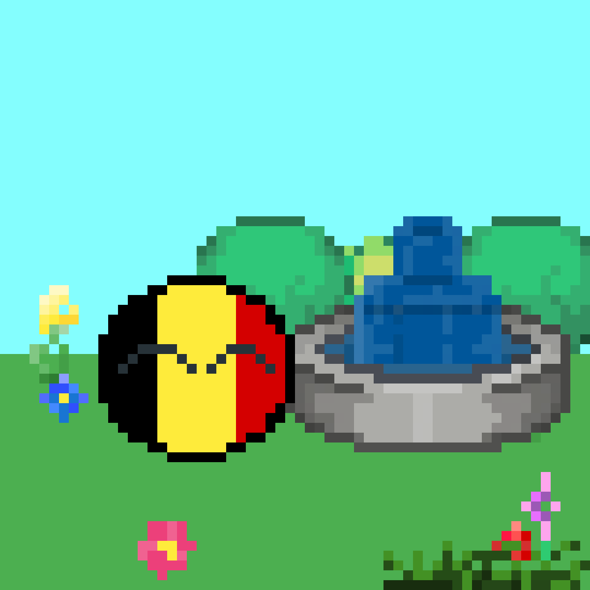 Pixilart - Belgium countryballs by helloMarii
