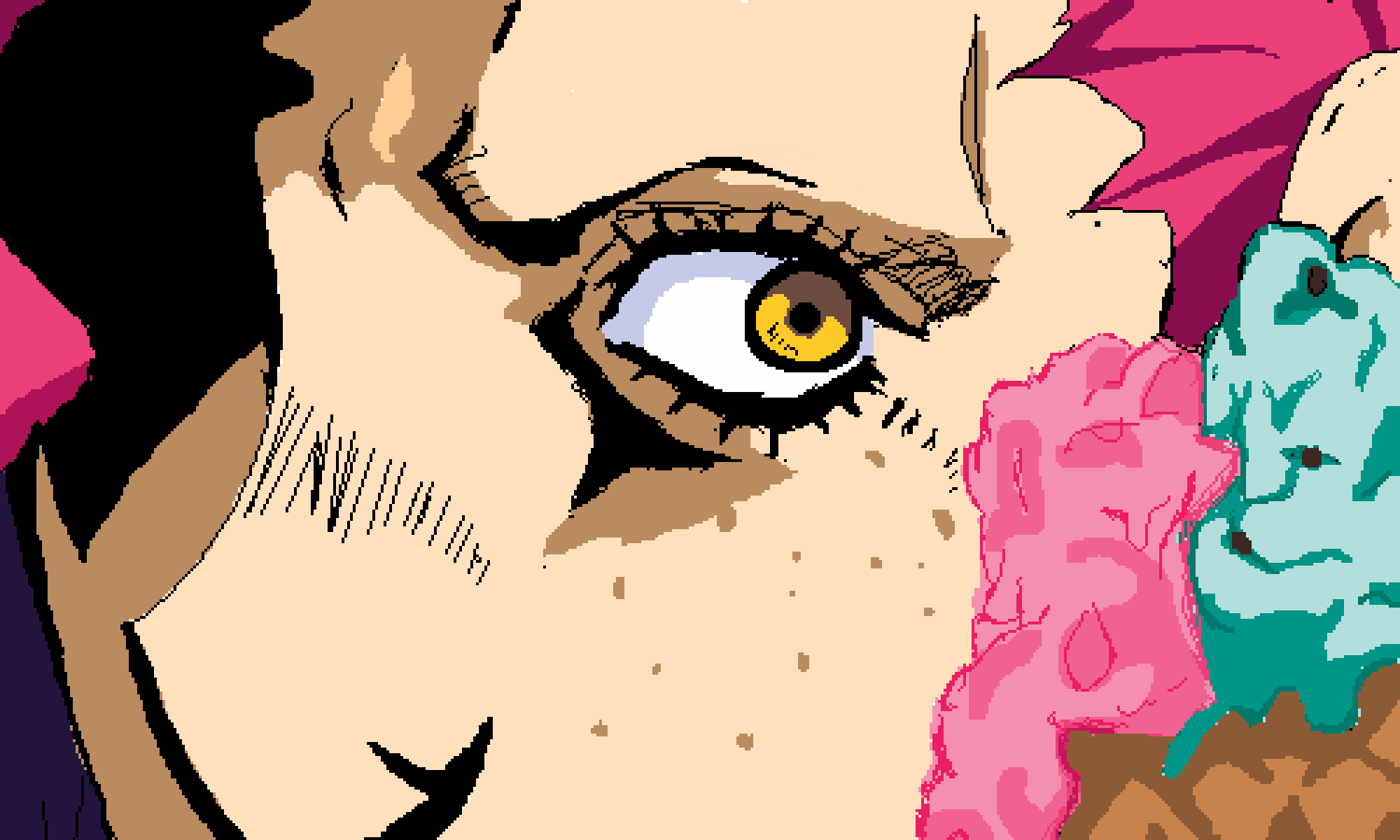Pixilart Doppio to Diavalo Eyes by Aballoonboi