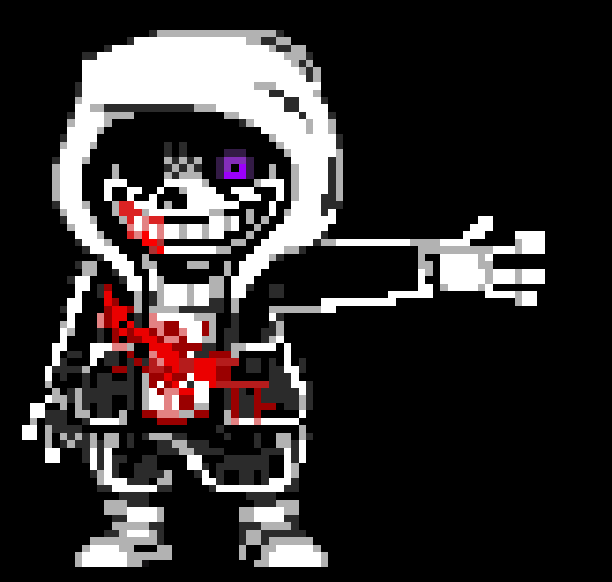 Pixilart DUSTTALE LAST GENOCIDE SANS PHASE 2 by Ihatetomatos123