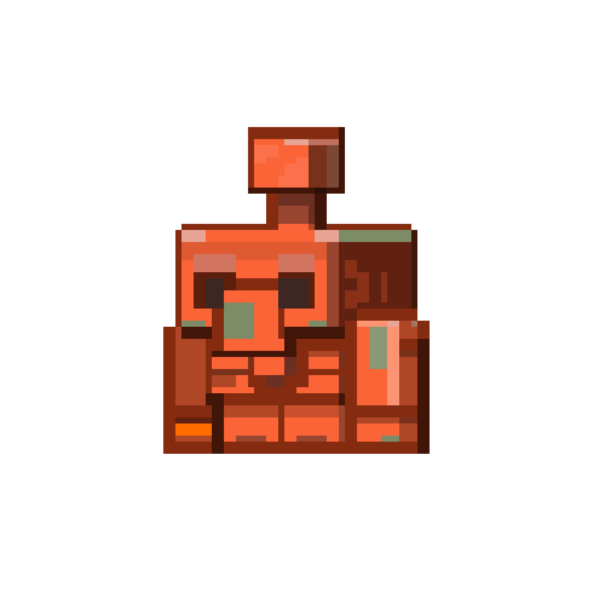 Pixilart Copper golem by ThaiIsAwesome